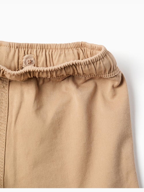 Short cargo en sergé avec cordon de serrage - Kiabi