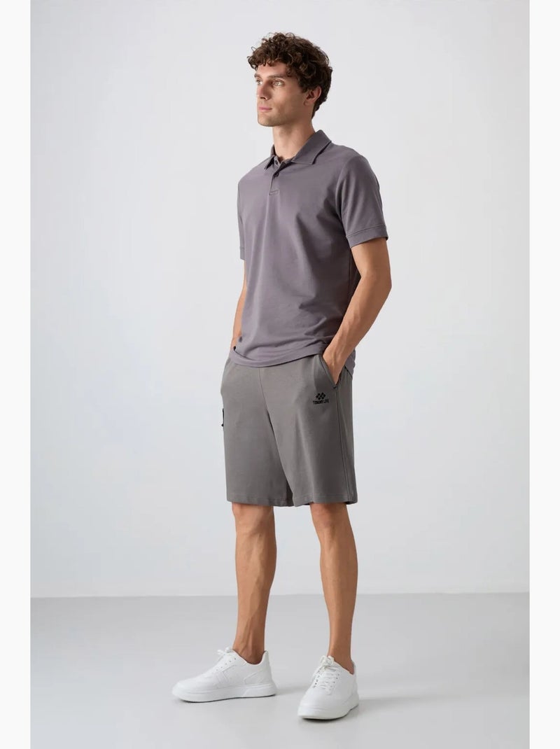 Short cargo homme à jambe large tommy Gris Noir - Kiabi