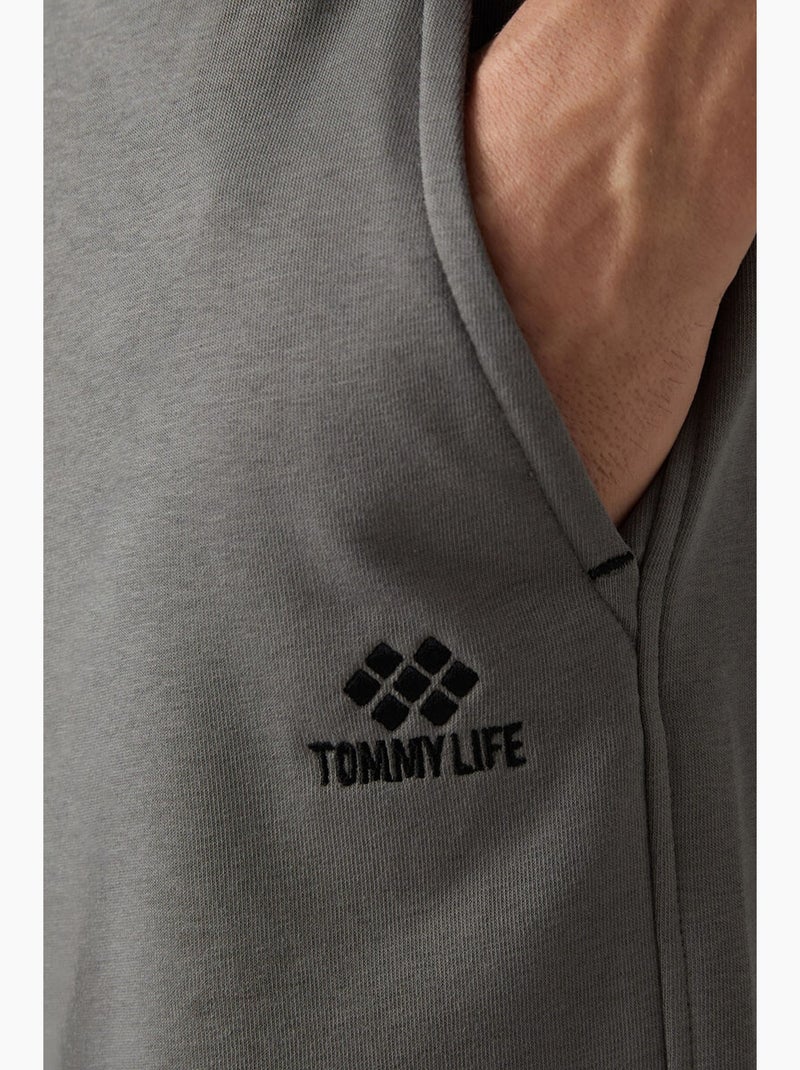 Short cargo homme à jambe large tommy Gris Noir - Kiabi