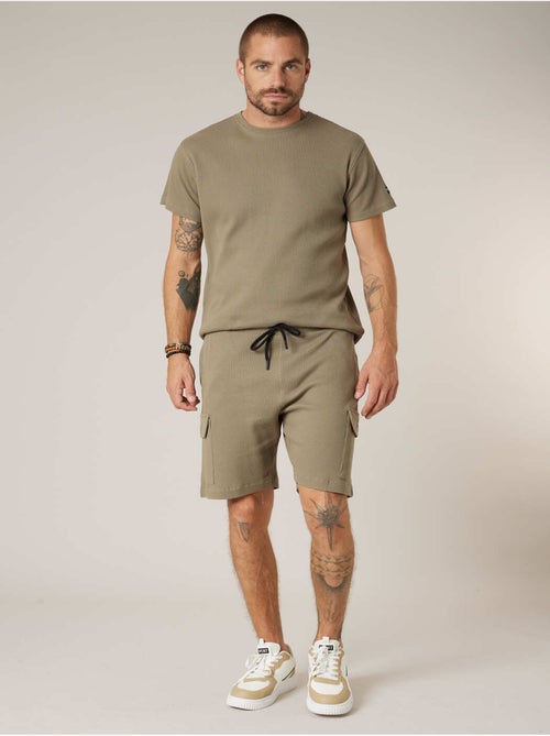 Short cargo regular homme en coton 'Deeluxe' - Kiabi