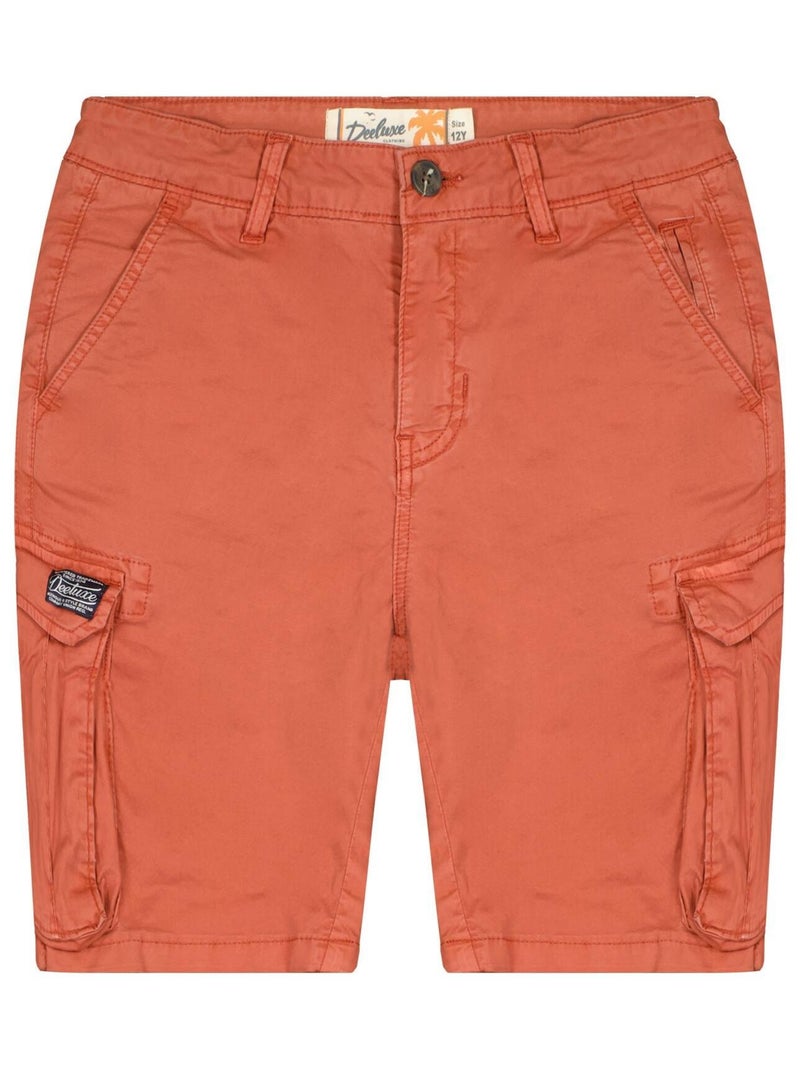 Short cargo uni 'Deeluxe' Orange corail - Kiabi