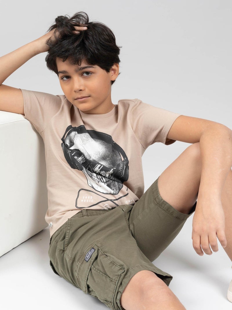 Short cargo uni 'Deeluxe' Vert olive - Kiabi