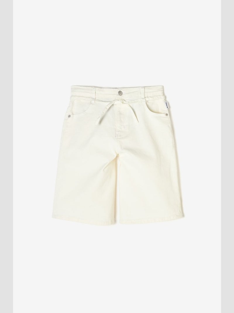 Short CARPUGI en jeans 'Le Temps Des Cerises' Blanc - Kiabi