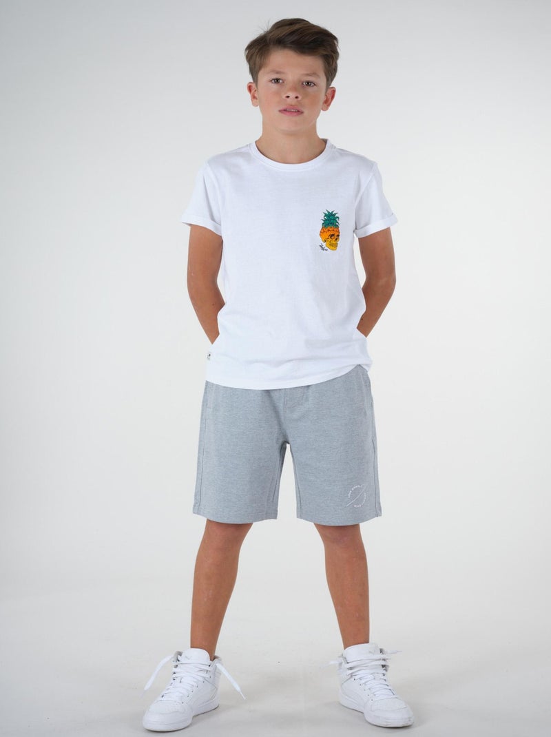 Short casual uni 'Deeluxe' Gris clair - Kiabi