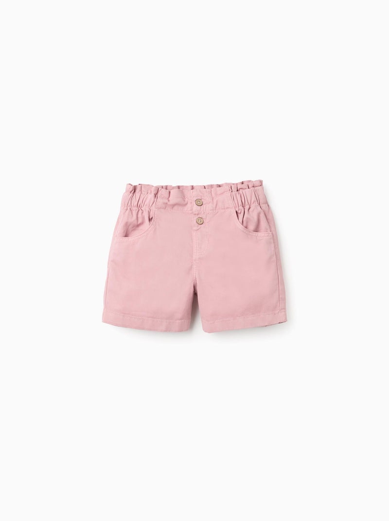 Short Ceinture Paperbag Rose clair - Kiabi