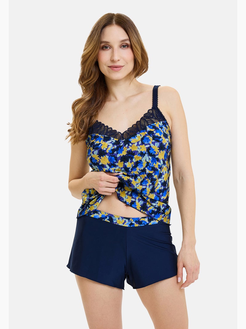 Short célia sans complexe lingerie Bleu Jaune - Kiabi