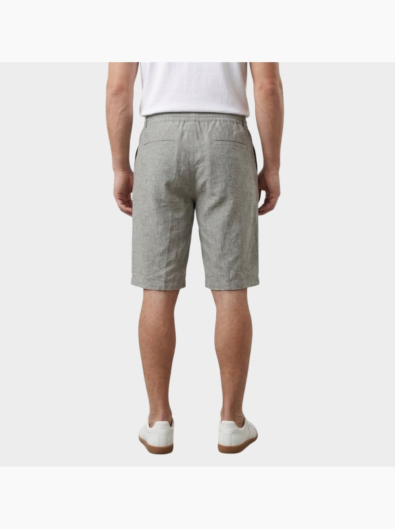 Short chic décontracté à cordon Kaki - Kiabi