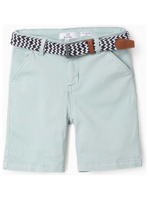 Short Chino avec Ceinture  'Midi' - Kiabi