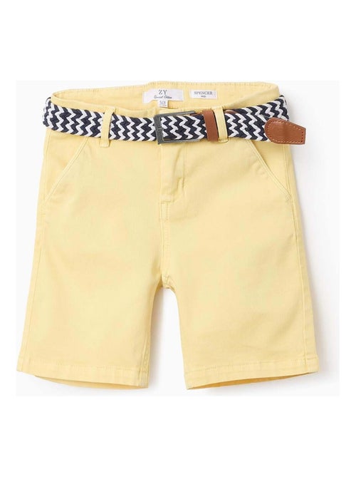 Short Chino avec Ceinture  'Midi' - Kiabi