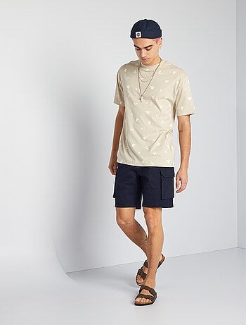 Longer-Length Chino Shorts - Harbour Blue