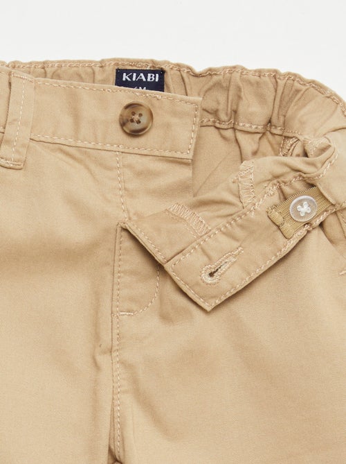 Short chino avec taille ajustable - Kiabi