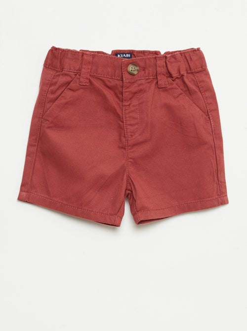 Short chino avec taille ajustable - Kiabi