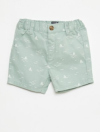 Short chino avec taille ajustable