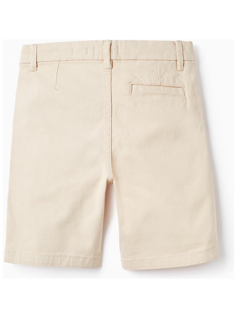 Short chino beige pour garçon ATLANTIC COMPANY Beige clair - Kiabi