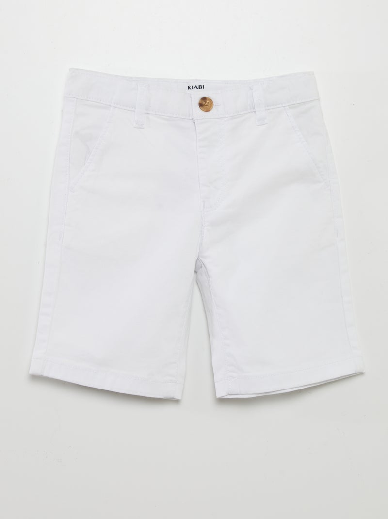 Short chino blanc - Kiabi