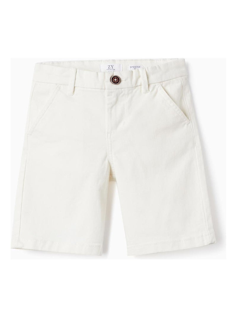 Short chino blancs pour garçon PICASSO Blanc - Kiabi