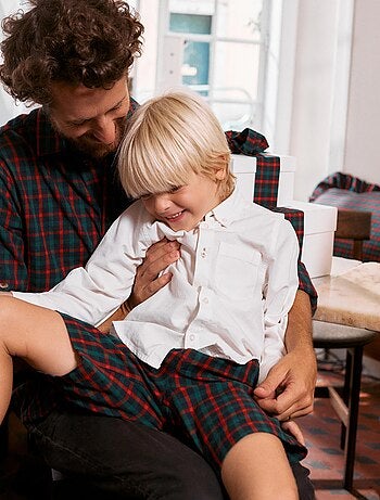 Short chino en coton à carreaux You&Me