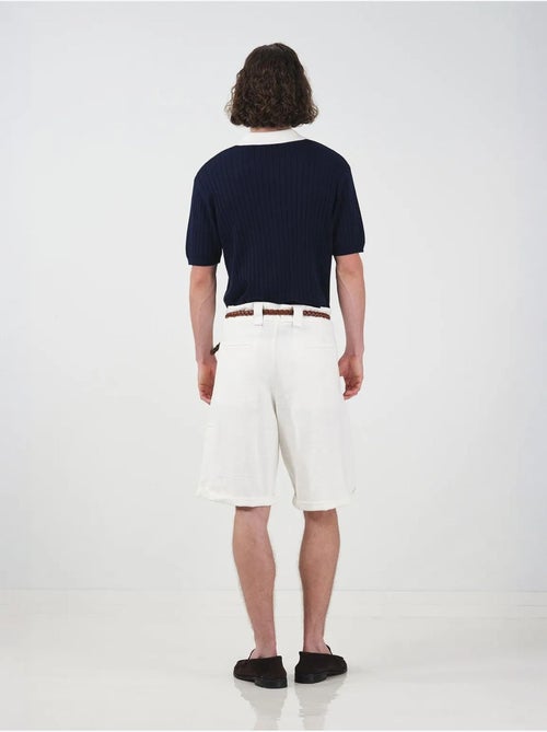 Short chino en coton taille haute et jambes larges giesto - Kiabi Short chino en coton taille haute et jambes larges giesto - Kiabi