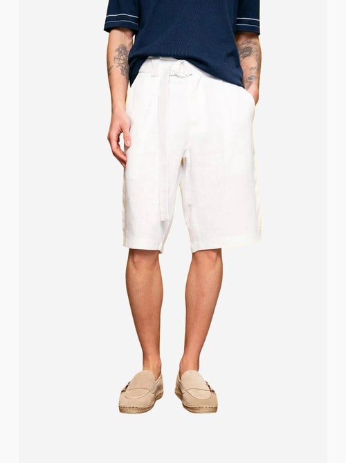 Short chino en mélange de lin à taille haute giesto - Kiabi Short chino en mélange de lin à taille haute giesto - Kiabi