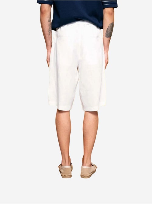 Short chino en mélange de lin à taille haute giesto - Kiabi Short chino en mélange de lin à taille haute giesto - Kiabi