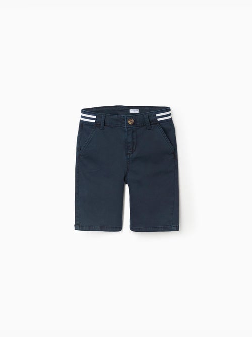 Short chino en sergé avec bande à rayures - Kiabi Short chino en sergé avec bande à rayures - Kiabi