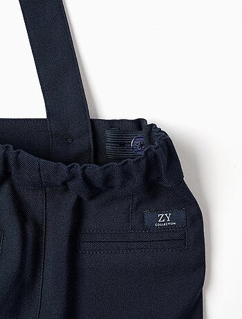 Short chino en sergé avec bretelles You&Me