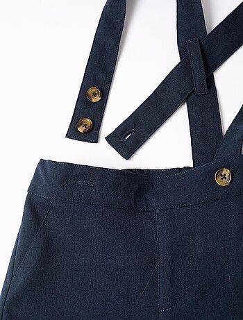 Short chino en sergé avec bretelles You&Me