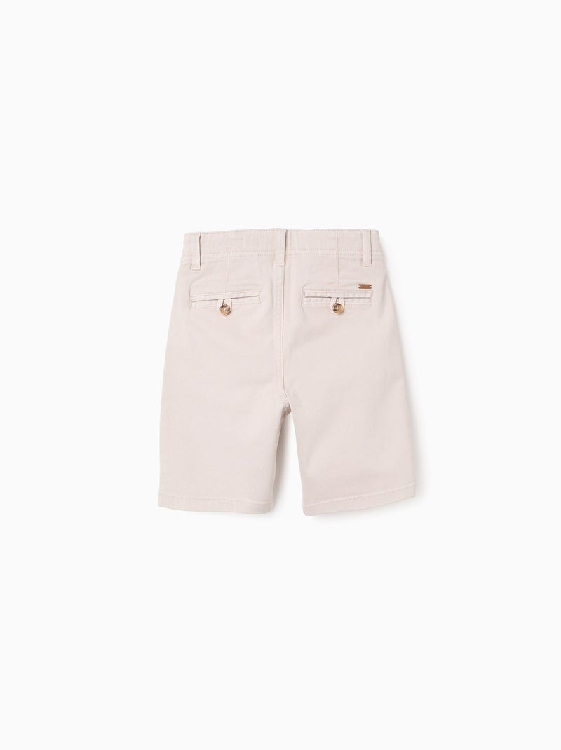 Short Chino en Sergé Beige clair - Kiabi