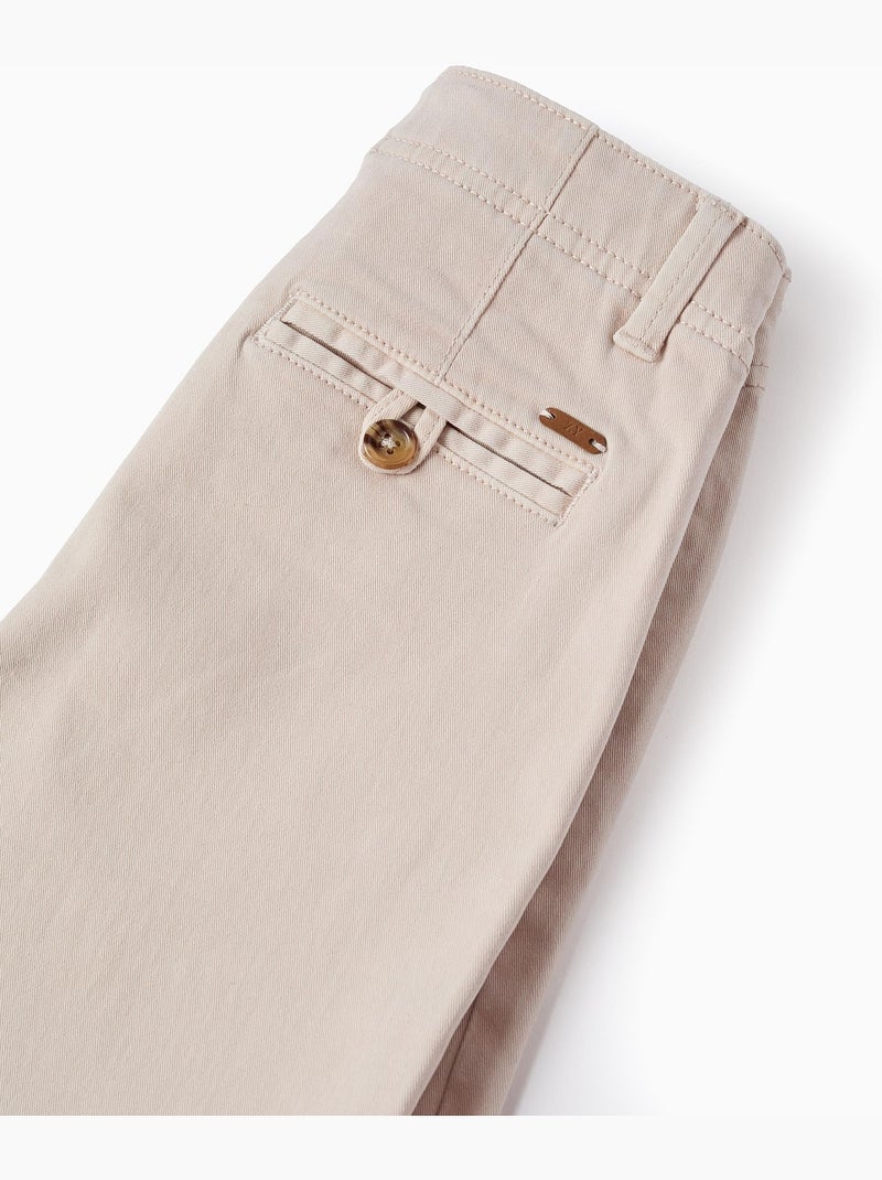 Short Chino en Sergé Beige clair - Kiabi