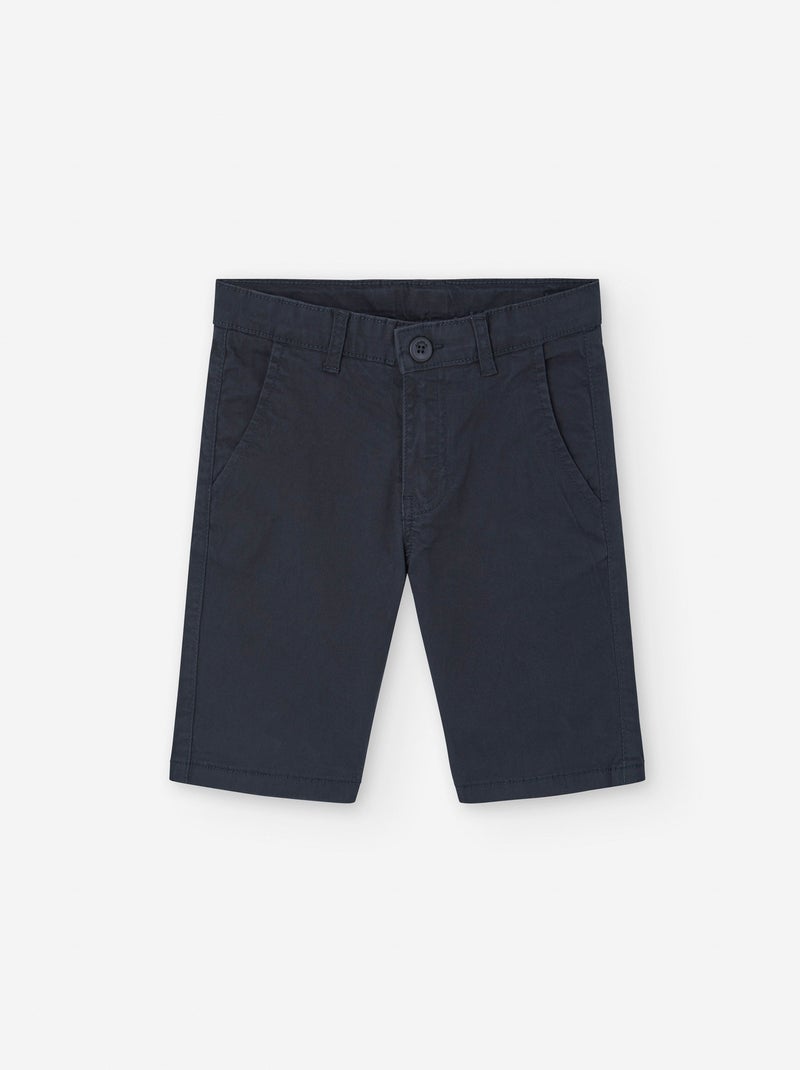 Short Chino en Sergé Bleu clair - Kiabi