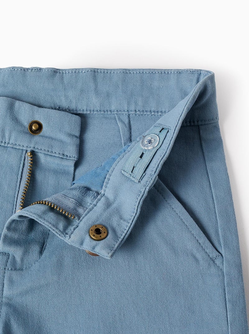 Short Chino en Sergé Bleu - Kiabi