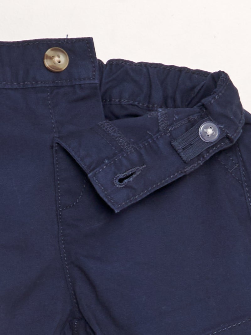 Short chino en twill Bleu foncé - Kiabi