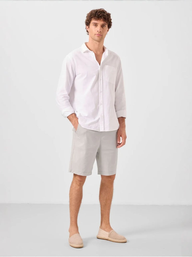 Short chino homme coupe regular tommy Gris clair - Kiabi