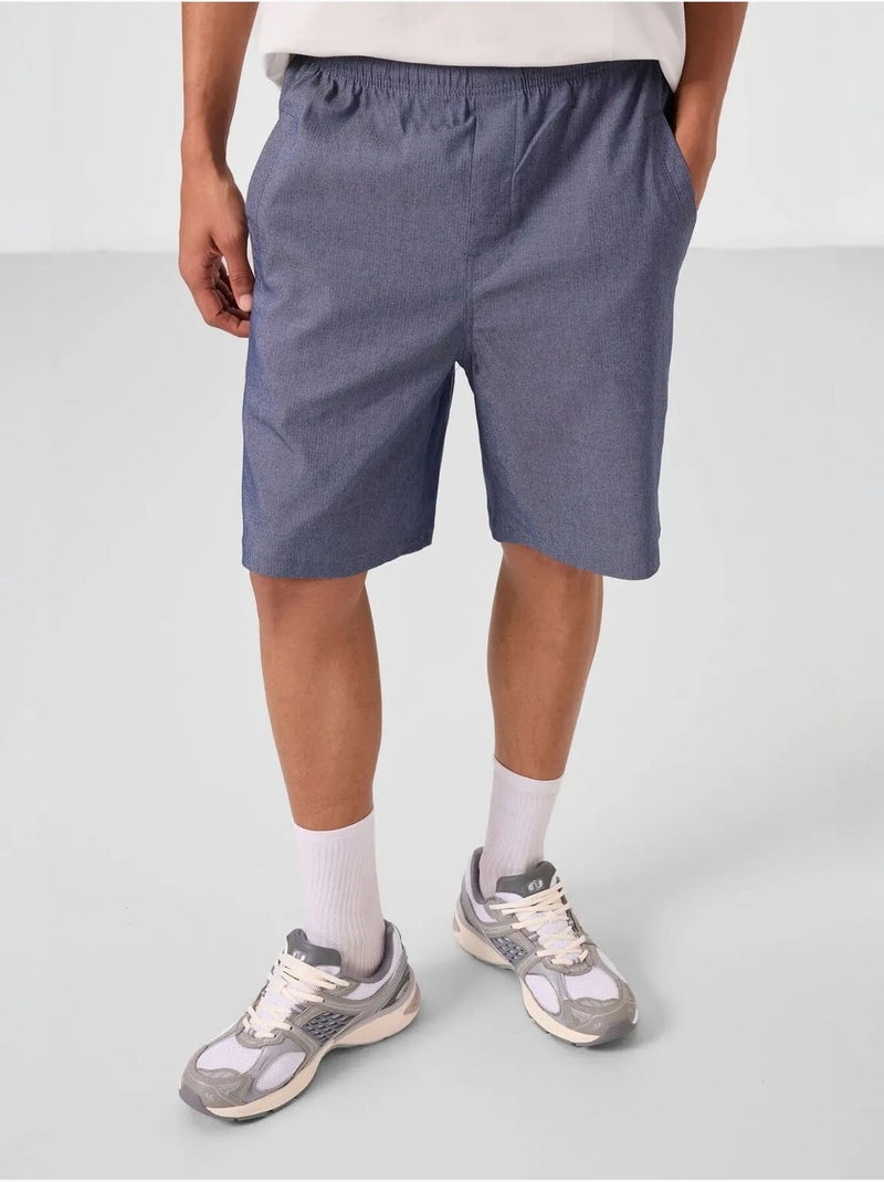 Short chino homme en tissu tissé tommy Bleu saphir - Kiabi