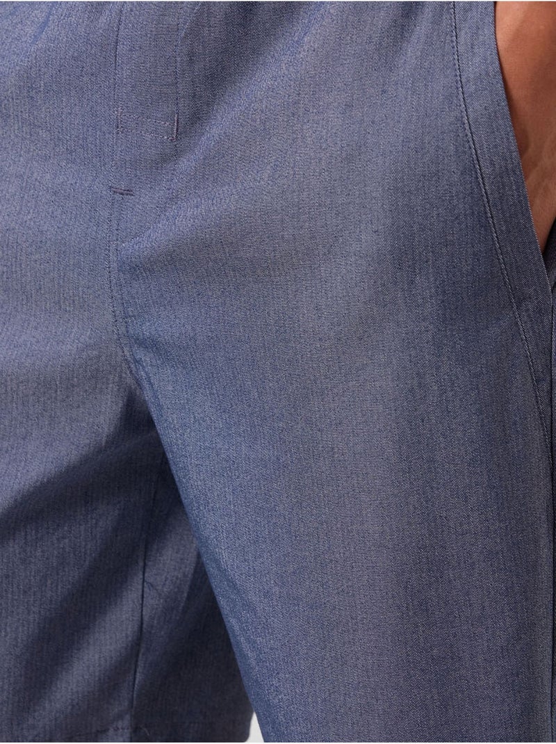 Short chino homme en tissu tissé tommy Bleu saphir - Kiabi