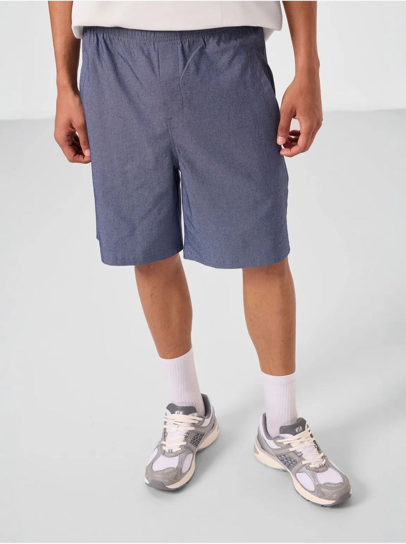Short chino homme en tissu tissé tommy Bleu saphir - Kiabi