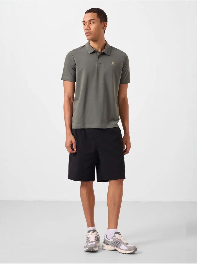 Short chino homme en tissu tissé tommy Noir - Kiabi