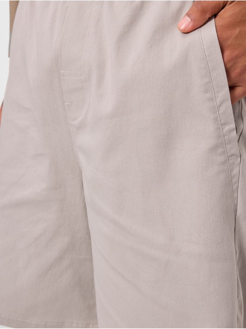 Short chino homme en tissu tissé tommy Sable - Kiabi
