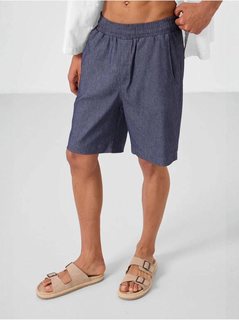 Short chino homme tommy Bleu gris - Kiabi