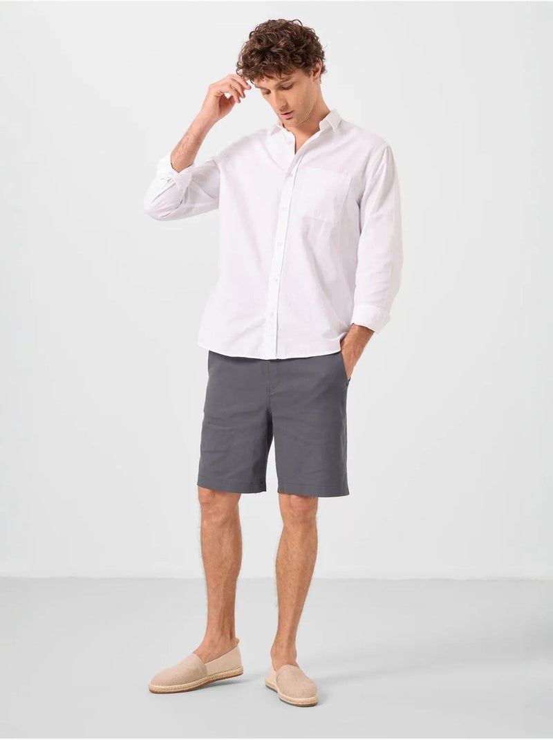 Short chino homme tommy Gris Noir - Kiabi