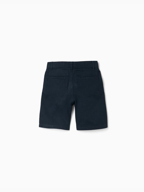 Short chino long en lin et coton - Kiabi