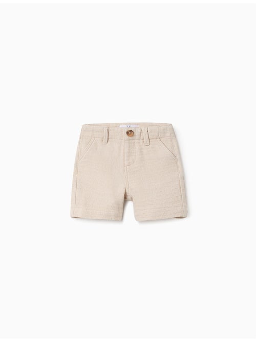Short chino midi en coton dobby - Kiabi