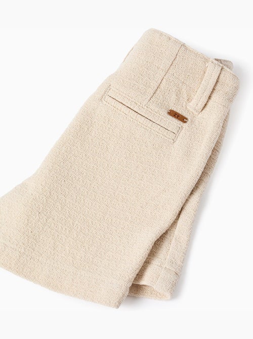 Short chino midi en coton dobby - Kiabi