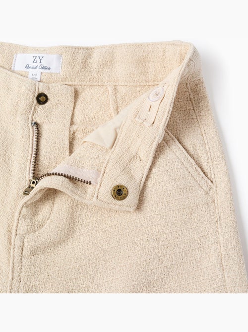 Short chino midi en coton dobby - Kiabi