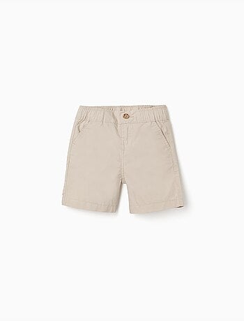 Short chino midi en popeline