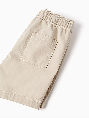Short chino midi en popeline