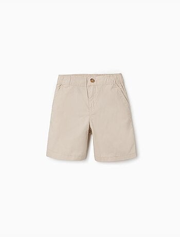 Short chino midi en popeline