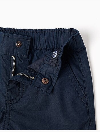 Short chino midi en popeline