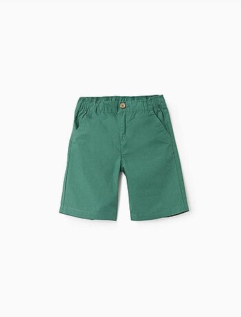 Short chino midi en popeline