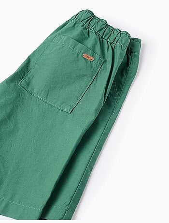 Short chino midi en popeline
